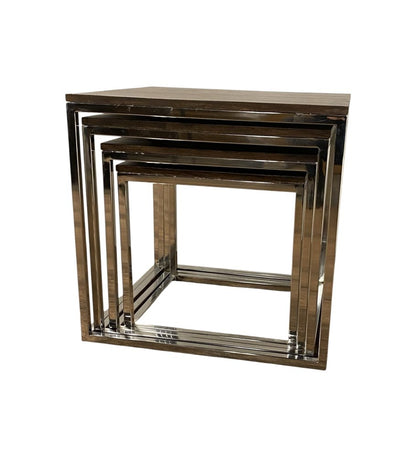 Set Of 4 Modern Rustic Nesting Accent Tables HomeRoots