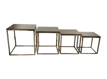 Set Of 4 Modern Rustic Nesting Accent Tables HomeRoots