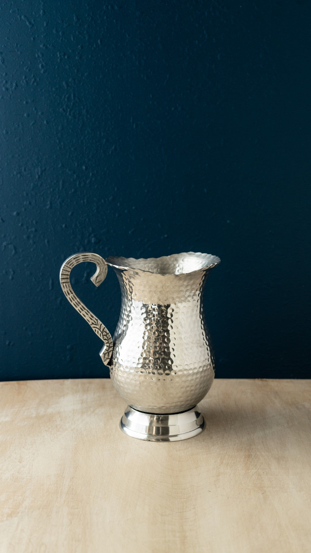 Hand Hammered Stainless Steel Pitcher