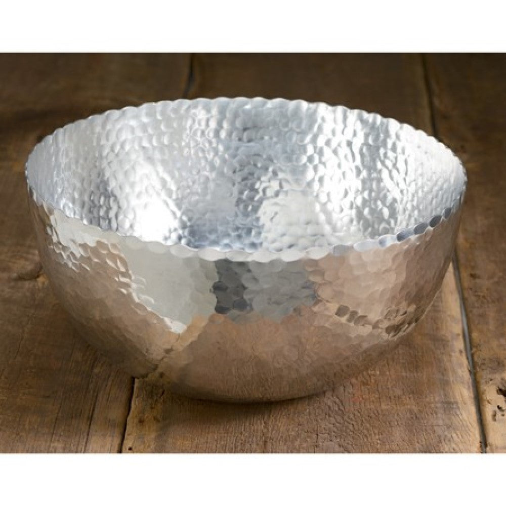 Round Scallop Edged Hammered Bowl