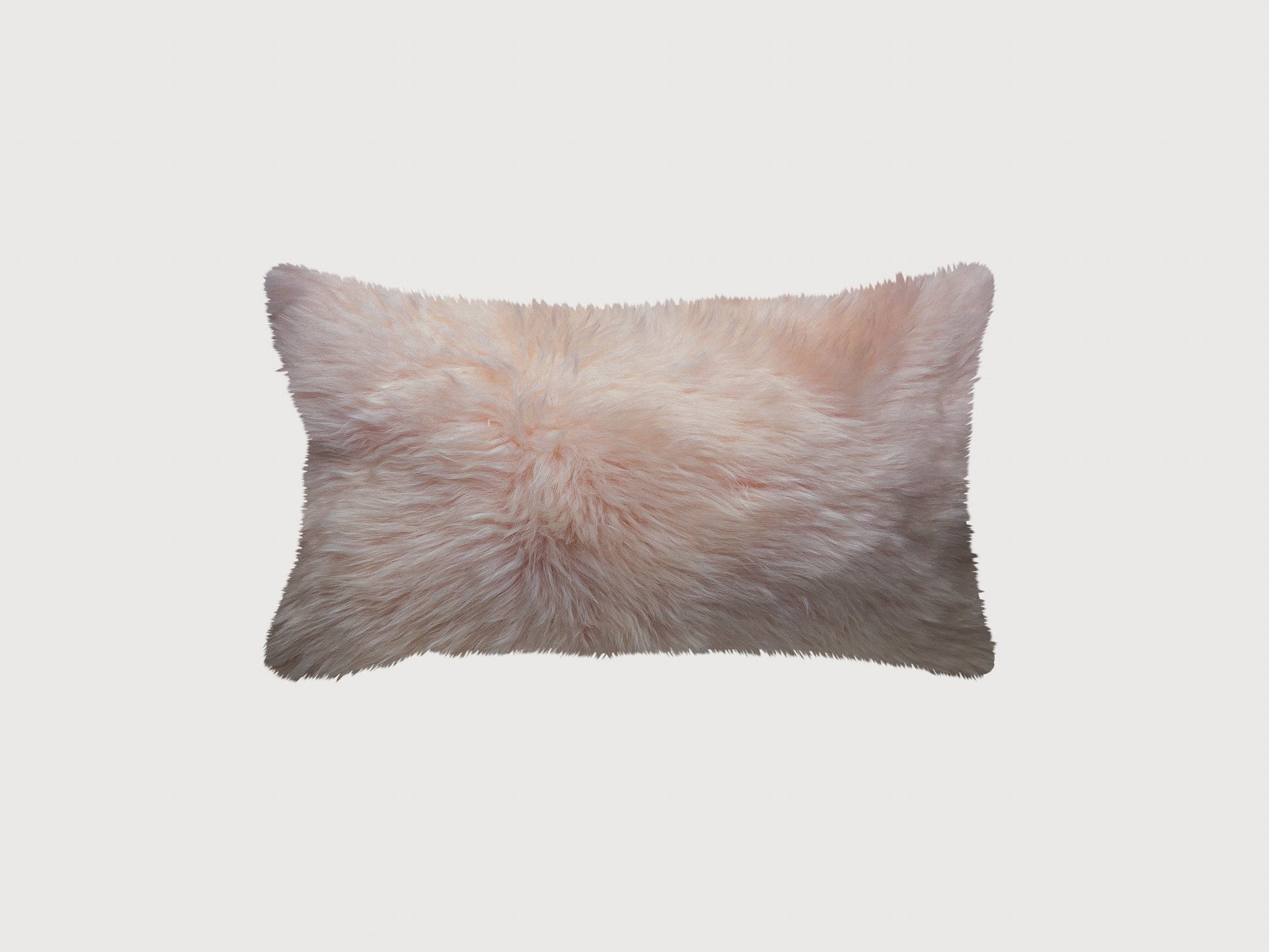Blush Natural Sheepskin Lumbar Pillow FurniFindUSA