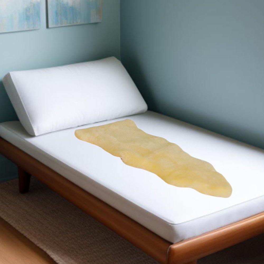 Off White Faux Fur Solid Color Plush Throw HomeRoots