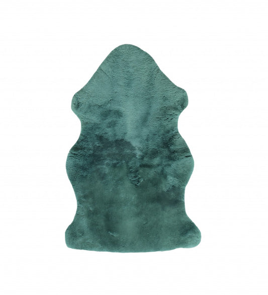 Emerald Faux Fur Solid Color Plush Throw