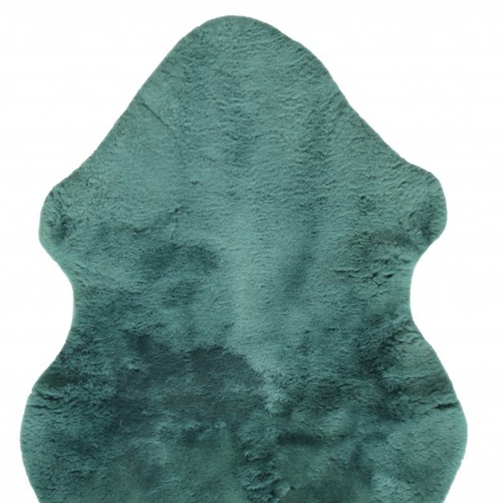 Emerald Faux Fur Solid Color Plush Throw HomeRoots