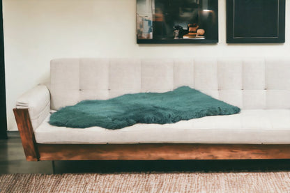 Emerald Faux Fur Solid Color Plush Throw HomeRoots