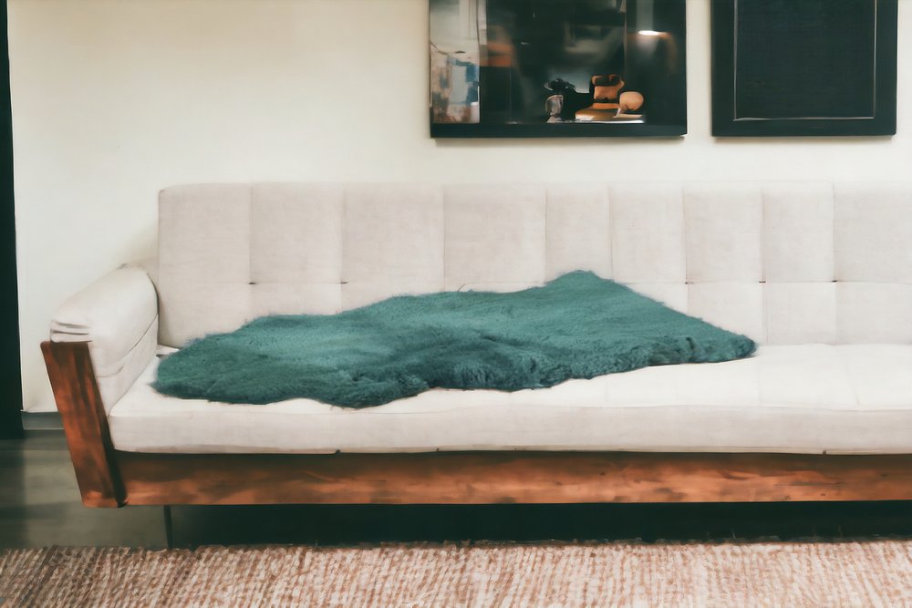 Emerald Faux Fur Solid Color Plush Throw HomeRoots