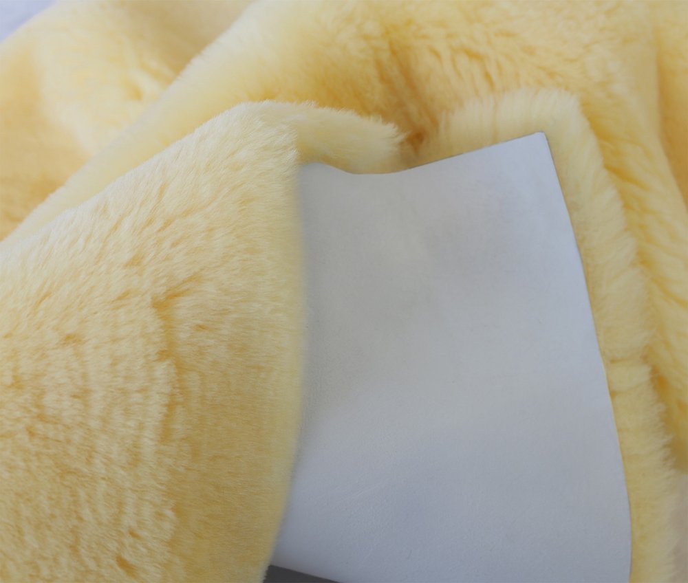 2" X 4" Natural Off White Medical Grade Sheepskin Throw Blanket HomeRoots