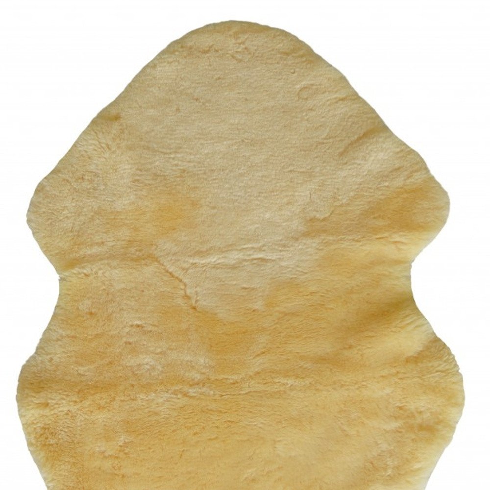 2" X 4" Natural Off White Medical Grade Sheepskin Throw Blanket HomeRoots