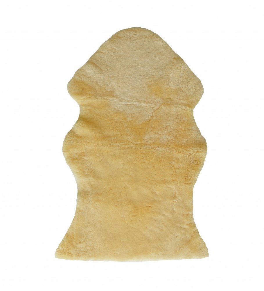 2" X 4" Natural Off White Medical Grade Sheepskin Throw Blanket HomeRoots