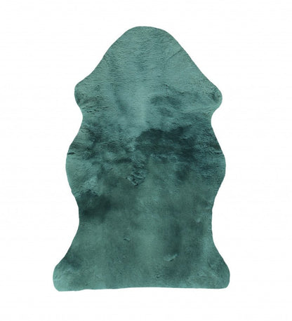 Emerald Sheepskin Plush HomeRoots