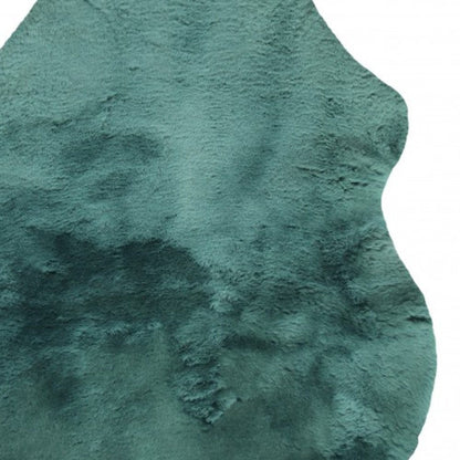 Emerald Sheepskin Plush HomeRoots