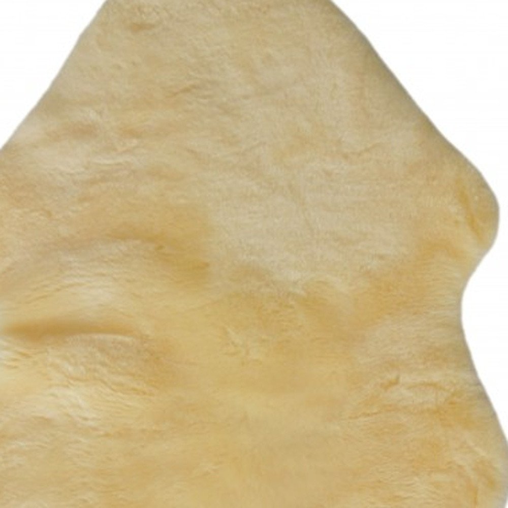 2" X 6" Green Natural Off White Medical Grade Double Sheepskin Throw Blanket HomeRoots