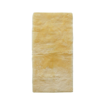 2' X 5' Natural Off White Medical Grade Double Sheepskin Throw Blanket HomeRoots