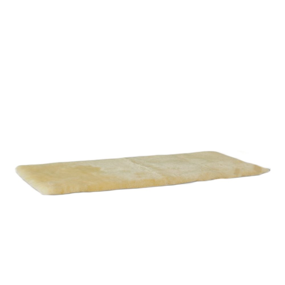 2' X 5' Natural Off White Medical Grade Double Sheepskin Throw Blanket — view 6