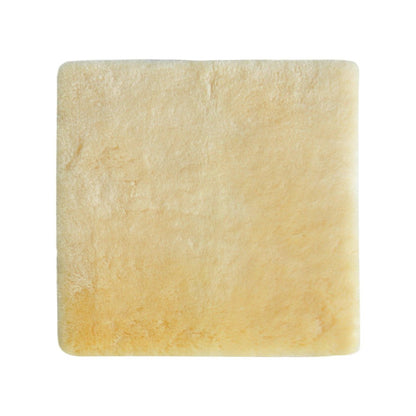 17" Square Natural Off White Medical Grade Sheepskin Chair Pad HomeRoots