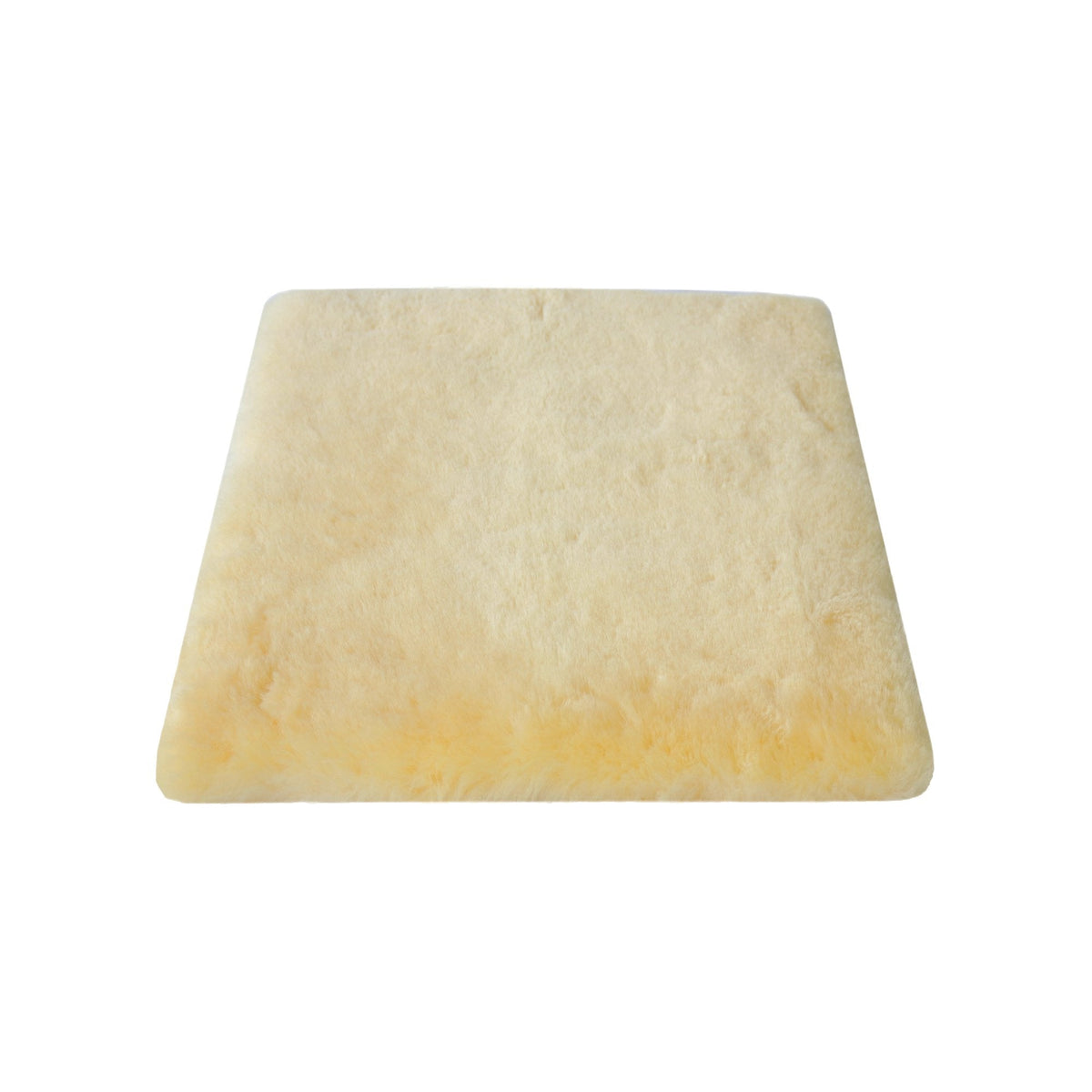 17" Square Natural Off White Medical Grade Sheepskin Chair Pad HomeRoots