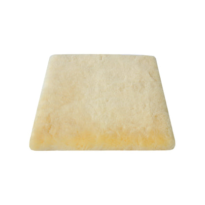 17" Square Natural Off White Medical Grade Sheepskin Chair Pad HomeRoots