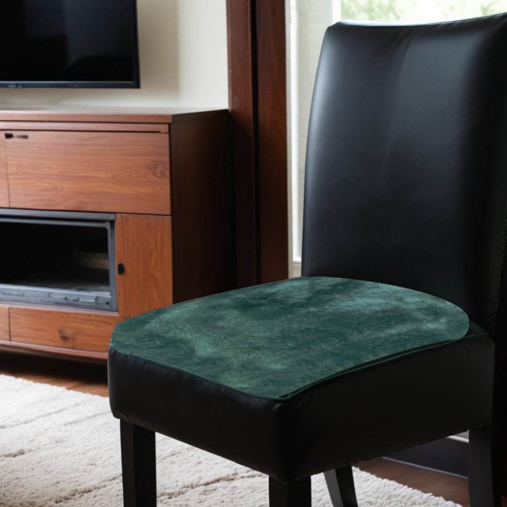 17" Square Natural Green Medical Grade Sheepskin Chair Pad HomeRoots