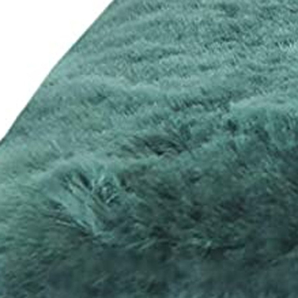 17" Square Natural Green Medical Grade Sheepskin Chair Pad HomeRoots