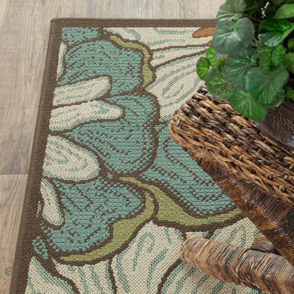 2' X 4' Blue Indoor Outdoor Area Rug - FurniFindUSA