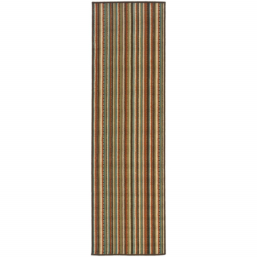 4' x 6' Green Indoor Outdoor Area Rug