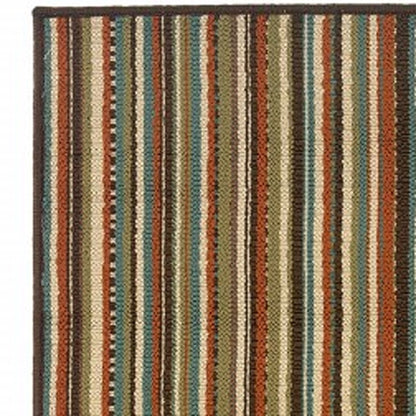 4' x 6' Green Indoor Outdoor Area Rug