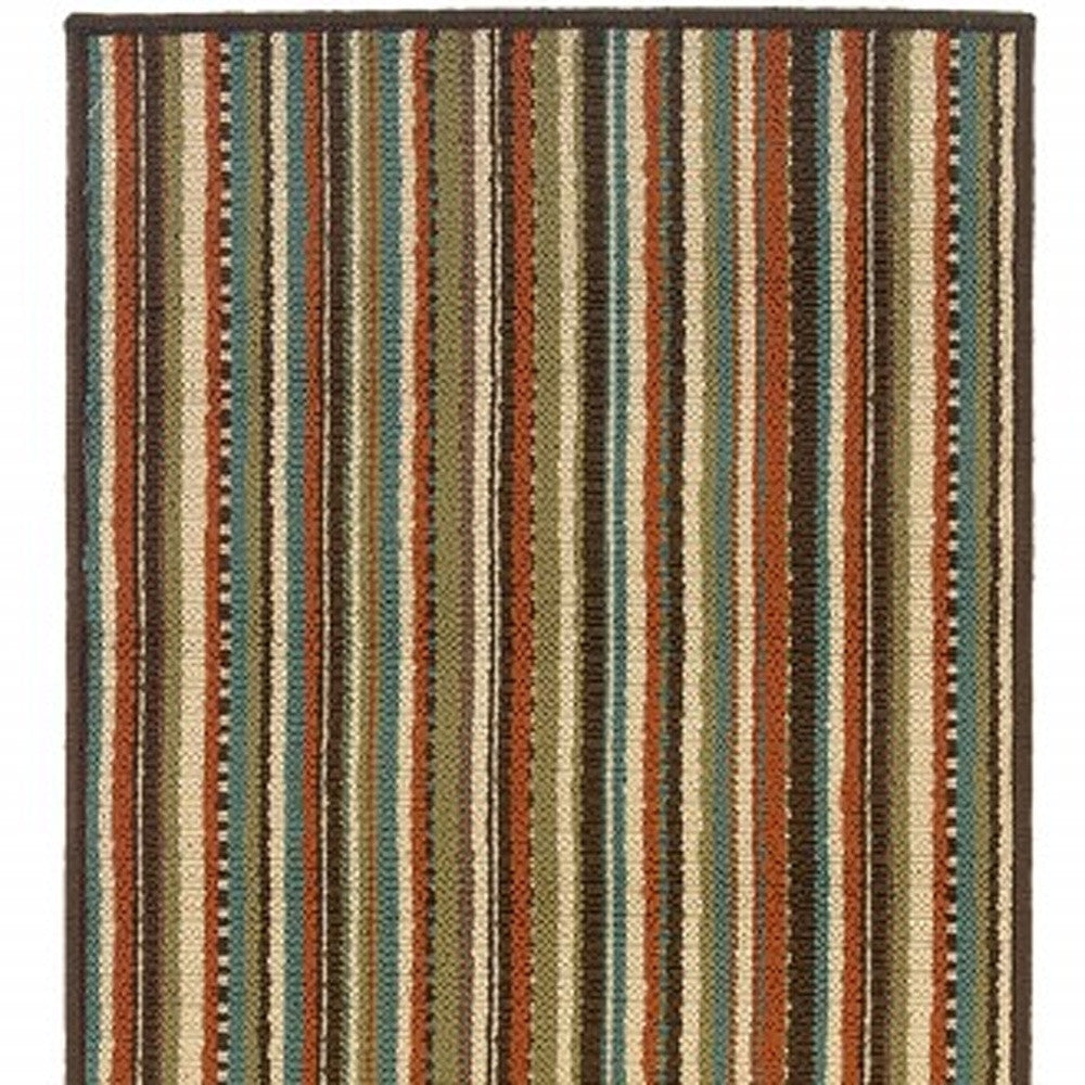 4' x 6' Green Indoor Outdoor Area Rug