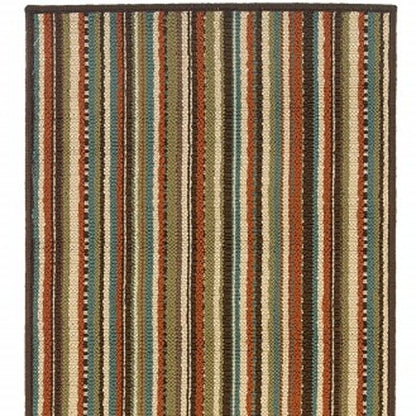 4' x 6' Green Indoor Outdoor Area Rug