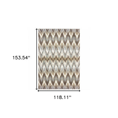 10' X 13' Taupe Dhurrie Area Rug - 20.0" (L) x 34.0" (W) x 0.39" (H)