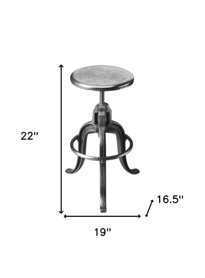 Iron Backless Swivel Bar Chair HomeRoots