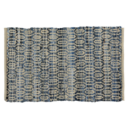 2' X 3' Blue And Gray Ogee Scatter Rug - 45.0" (L) x 69.0" (W) x 1.0" (H)