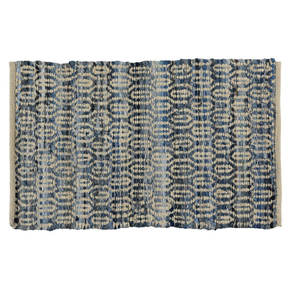 2' X 3' Blue And Gray Ogee Scatter Rug - 45.0" (L) x 69.0" (W) x 1.0" (H)