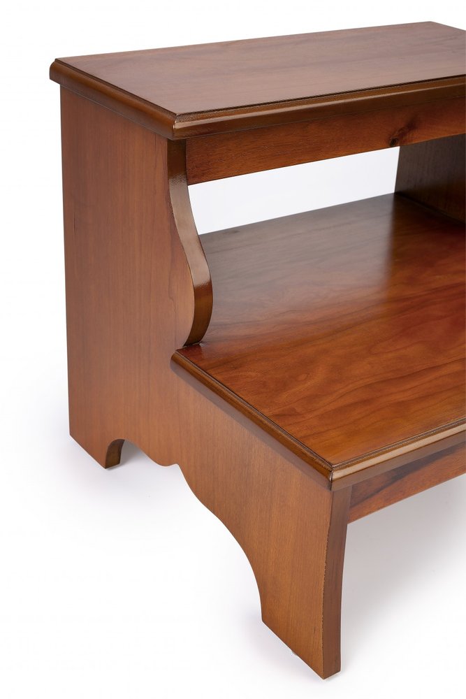 15" Brown Solid Wood and Solid and Manufactured Wood Backless Bar Chair HomeRoots