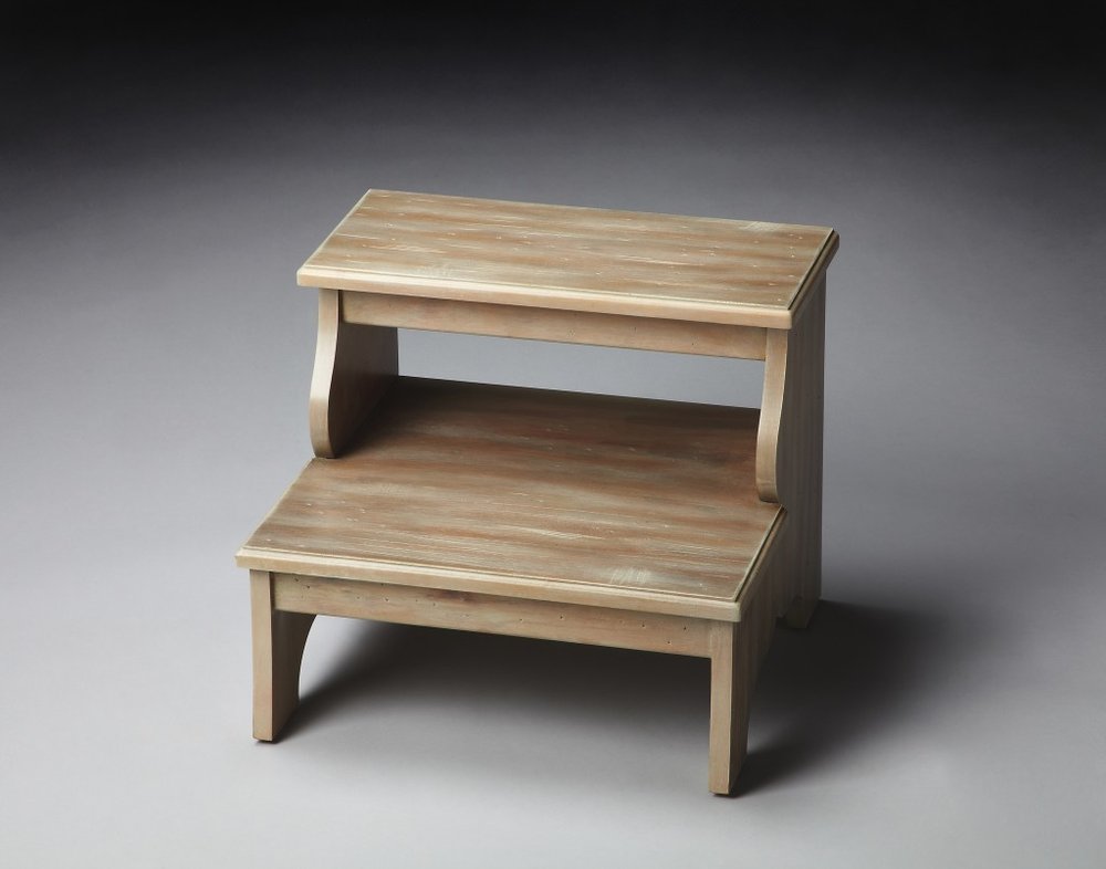 15" Natural Solid Wood and Solid and Manufactured Wood Backless Bar Chair HomeRoots
