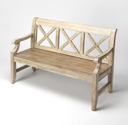 Gray Driftwood Finish Bench - FurniFindUSA