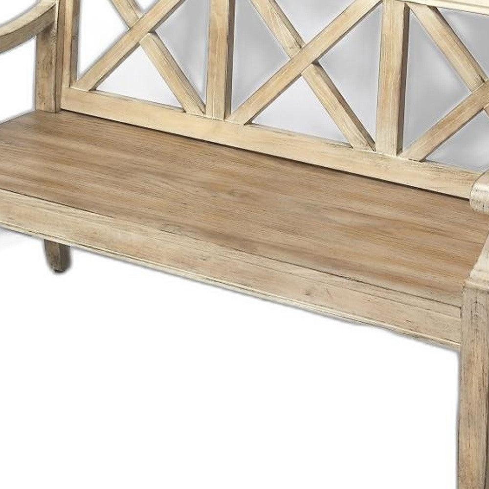 Gray Driftwood Finish Bench - FurniFindUSA