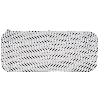 43" White and Dark Brown Rattan and Wicker Bench HomeRoots