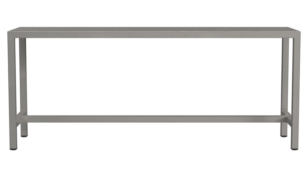 44" Silver Iron Bench HomeRoots