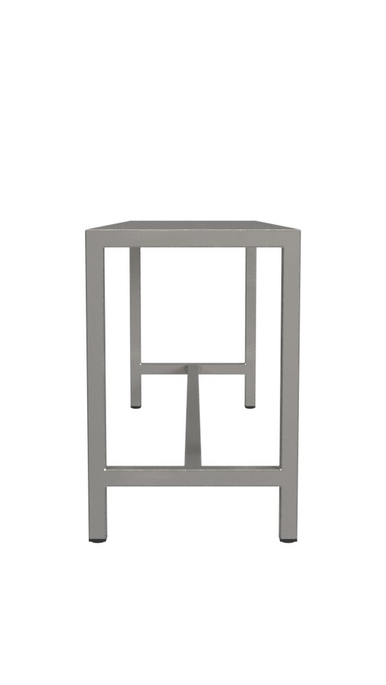 44" Silver Iron Bench HomeRoots