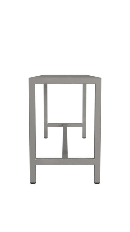 44" Silver Iron Bench HomeRoots