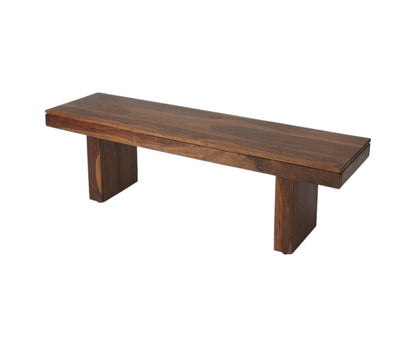 Modern Chunky Solid Wood Bench HomeRoots