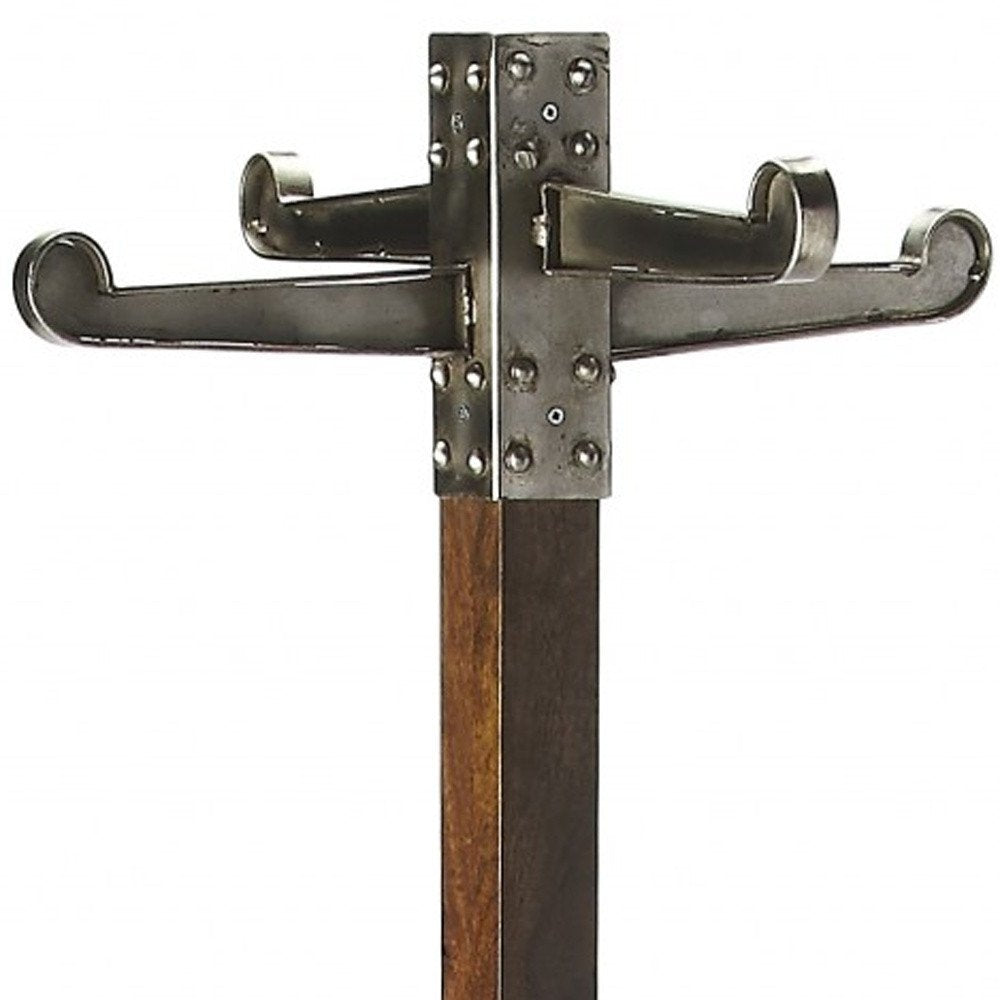 Industrial Chic Vintage Style Coat Rack HomeRoots