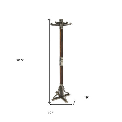 Industrial Chic Vintage Style Coat Rack HomeRoots