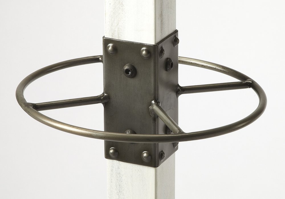 Logan Square White Wood Coat Rack Tree HomeRoots