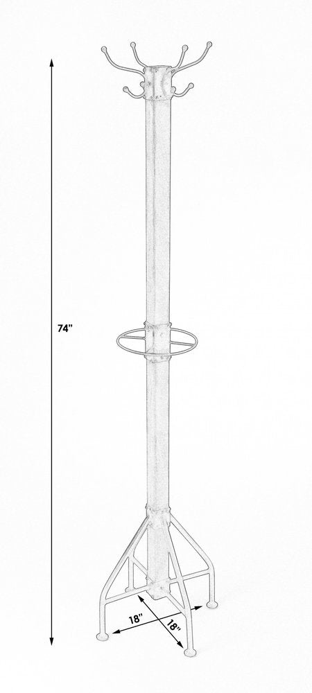 Logan Square White Wood Coat Rack Tree HomeRoots