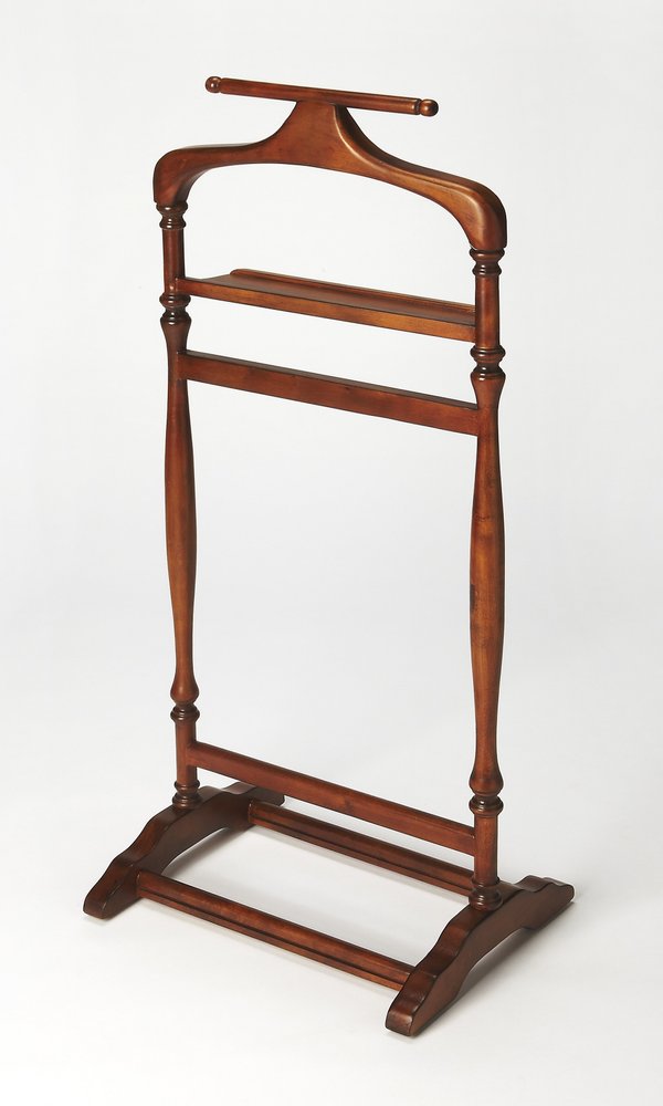 Judson Olive Ash Burl Valet Stand HomeRoots