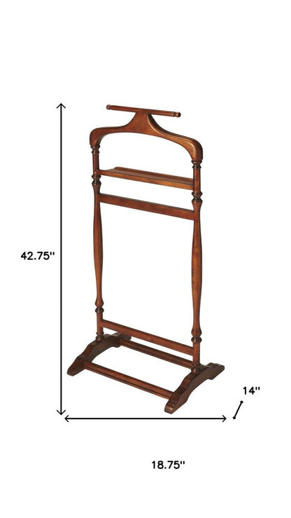 Judson Olive Ash Burl Valet Stand HomeRoots