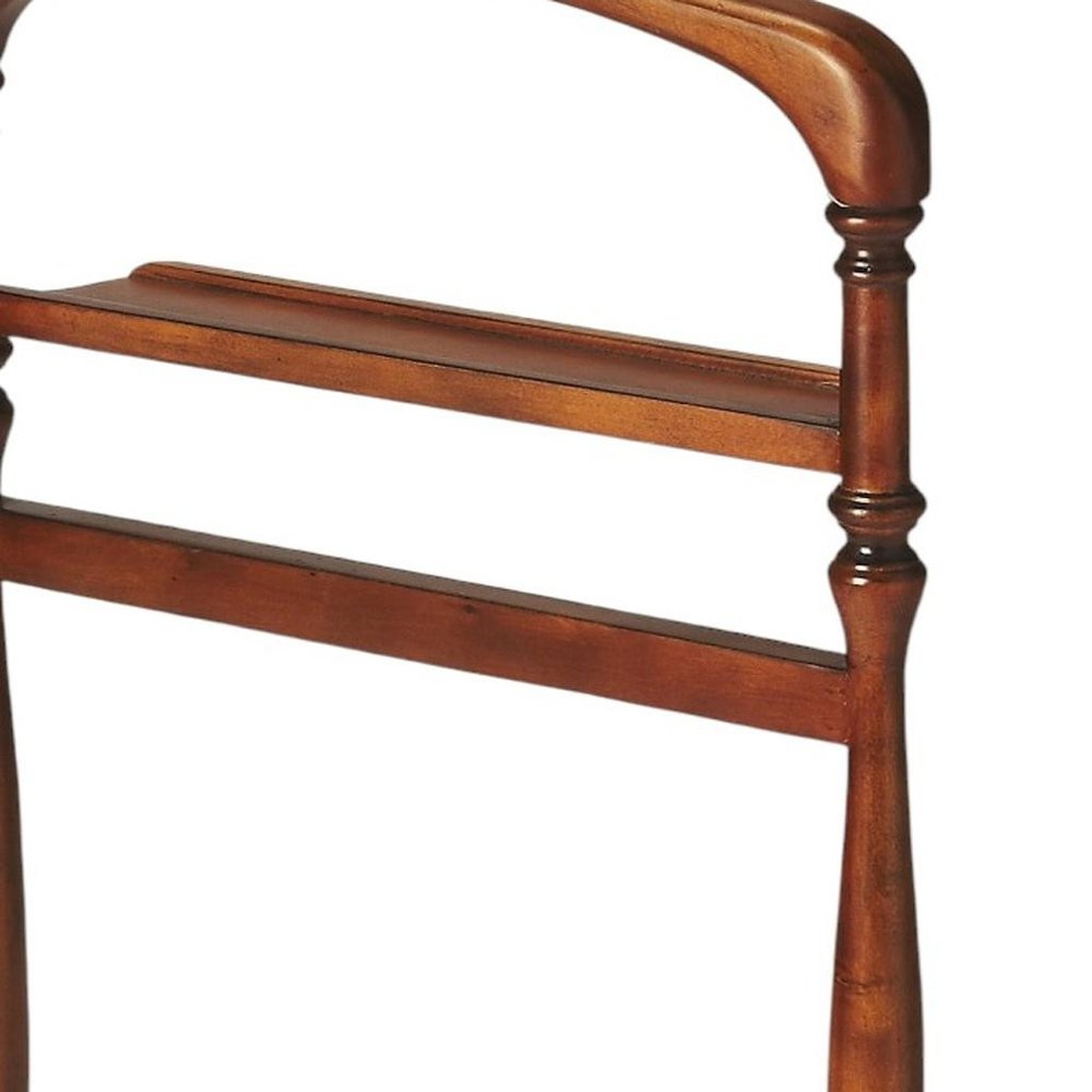 Judson Olive Ash Burl Valet Stand HomeRoots