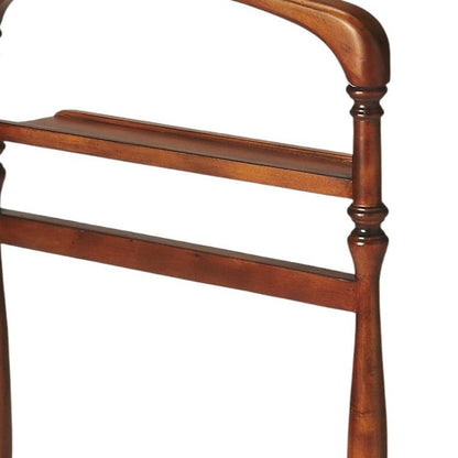 Judson Olive Ash Burl Valet Stand HomeRoots
