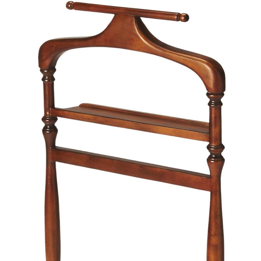 Judson Olive Ash Burl Valet Stand HomeRoots